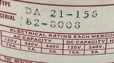 New | in-Stock MERCOID DA-21-156 Miscellaneous Equipment (Electrical & Power) | Surplus Asset Holdings #1202235