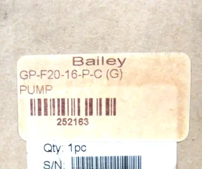 NEW BAILEY GP-F20-16-P-C (G) GEAR PUMP 20160103688 GPF2016PC