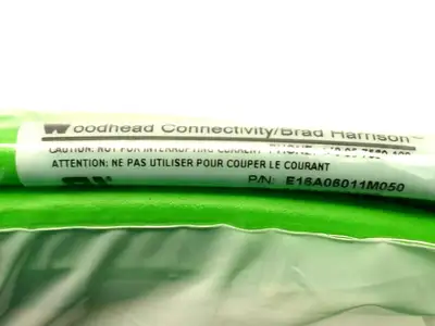 E16A06011M050 | Woodhead Brad Harrison  M12 To RJ-45 Crimp Lock Cable Assembly 5m - New