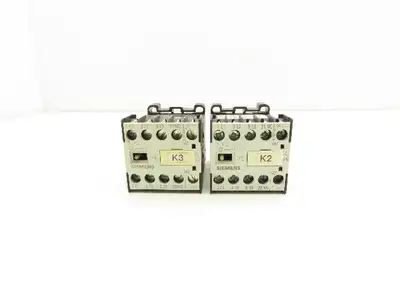 Siemens 3TF2801-0LB4 Contactor Sz 00 3-Pole 16A 1NC 600V 3PH 24VDC Coil Lot of 2