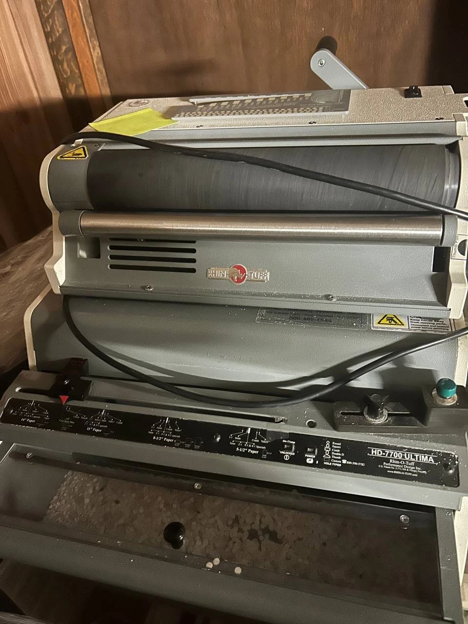 Used Rhin-O-Tuff RHINO-TUFF HD7700 Binding Equipment Delaware US | United Machine Co. #1564988