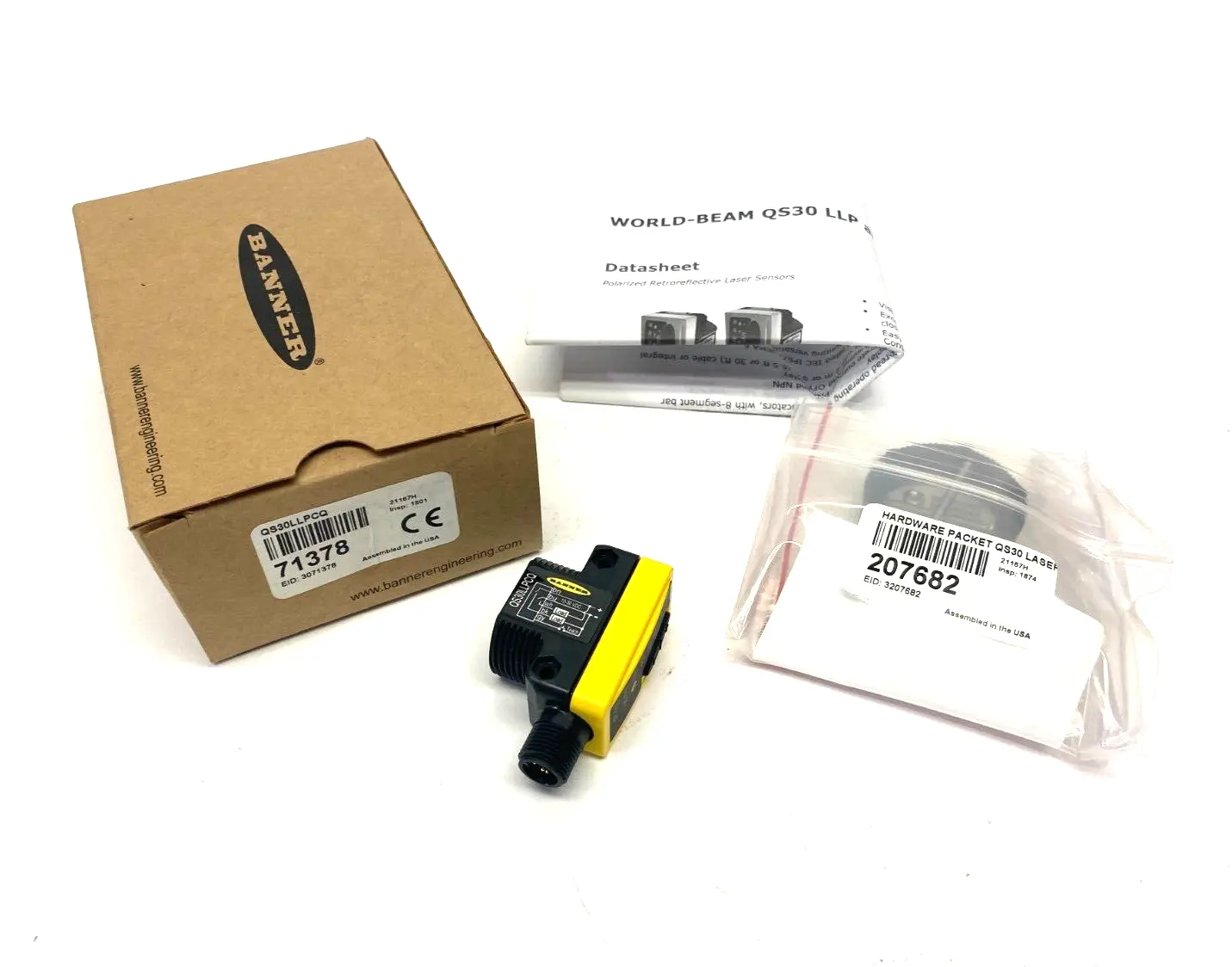 New | in-Stock BANNER WORLD-BEAM LOW CONTRAST LASER SENSOR POLAR RETRO 71378 Photoelectric Sensors Michigan US | Maverick Industrial Sales #1092381
