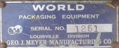SPC8565  Accumulation Table 30" x 68" World Packaging Equipment rectangular bottle feed table CS