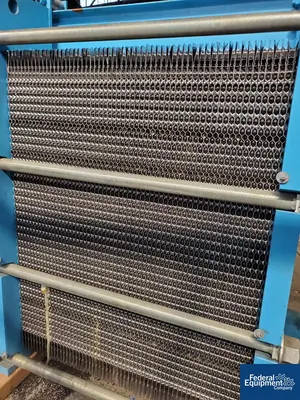 USED Tranter 638.3 Tranter Plate Heat Exchanger, S/S, 100#
