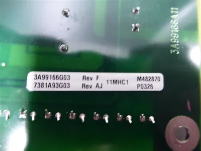 Westinghouse 7381A93G03 / 3A99166G03 Ovation Control Board Rev. AJ / F Used