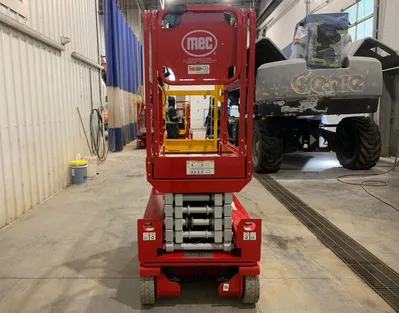 New | in-Stock 2026 MEC MICRO 19+ ELECTRIC SCISSOR LIFT Scissor Lifters Alberta CA | Adcock Equipment #1417576