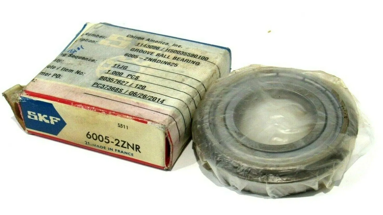 NEW SKF 6005-2ZNR BALL BEARING 60052ZNR