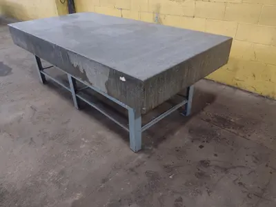 8' X 4' X 10" CHALLENGE PRECISION LAYOUT INSPECTION GRANITE TABLE: STOCK #23791