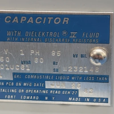 New | in-Stock GE 51L201UC61 Capacitors Indiana US | J&J Industrial Supply #1364467