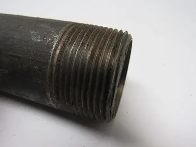 1-1/4" X  5-1/2" Black Pipe Nipple Lot of 12