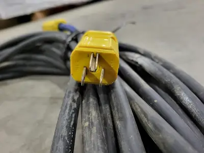 274 ft Power Extension Cord NEMA 5-15 Plug and Receptacle