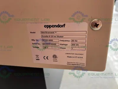USED EPPENDORF NEW BRUNSWICK EXCELLA E25  INCUBATOR SHAKER 60°C, 120V W/ 1" ORBIT
