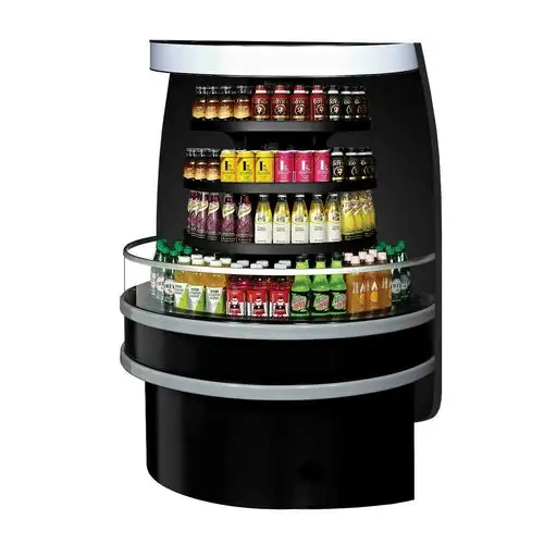 Turbo Air TIOM-48RB-N 48" Vertical Island Open Air Cooler w/ (3) Levels, 220v/1ph