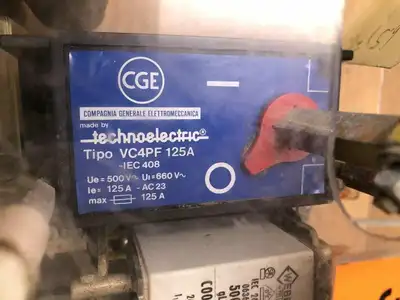 CGE VC4PF 125A 3 Pole Rotary Disconnect Switch 500-660VAC AC23