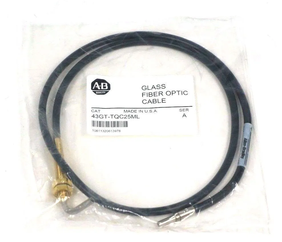 NEW ALLEN BRADLEY 43GT-TQC25ML FIBER OPTIC CABLE SER. A, 43GTTQC25ML