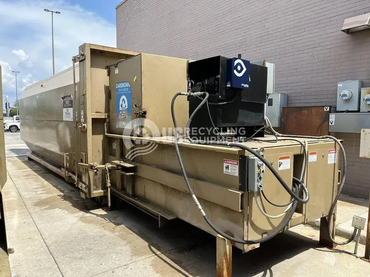 Used JV MANUFACTURING/CRAM-A-LOT CC-02 STATIONARY COMPACTOR WITH 50 YARD RECIEVER Misc Recycling Indiana US | US Recycling Equipment #1019538