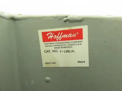 Hoffman F-126LXL Lay-In Wireway 12"x6" Cutoff Fitting 9"-15" Nema 12
