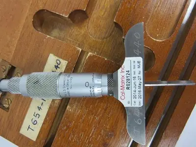 Starret depth gage micrometer