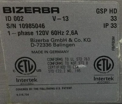 167-0257 Bizerba GSPHD Automatic Deli Slicer 2013-2015