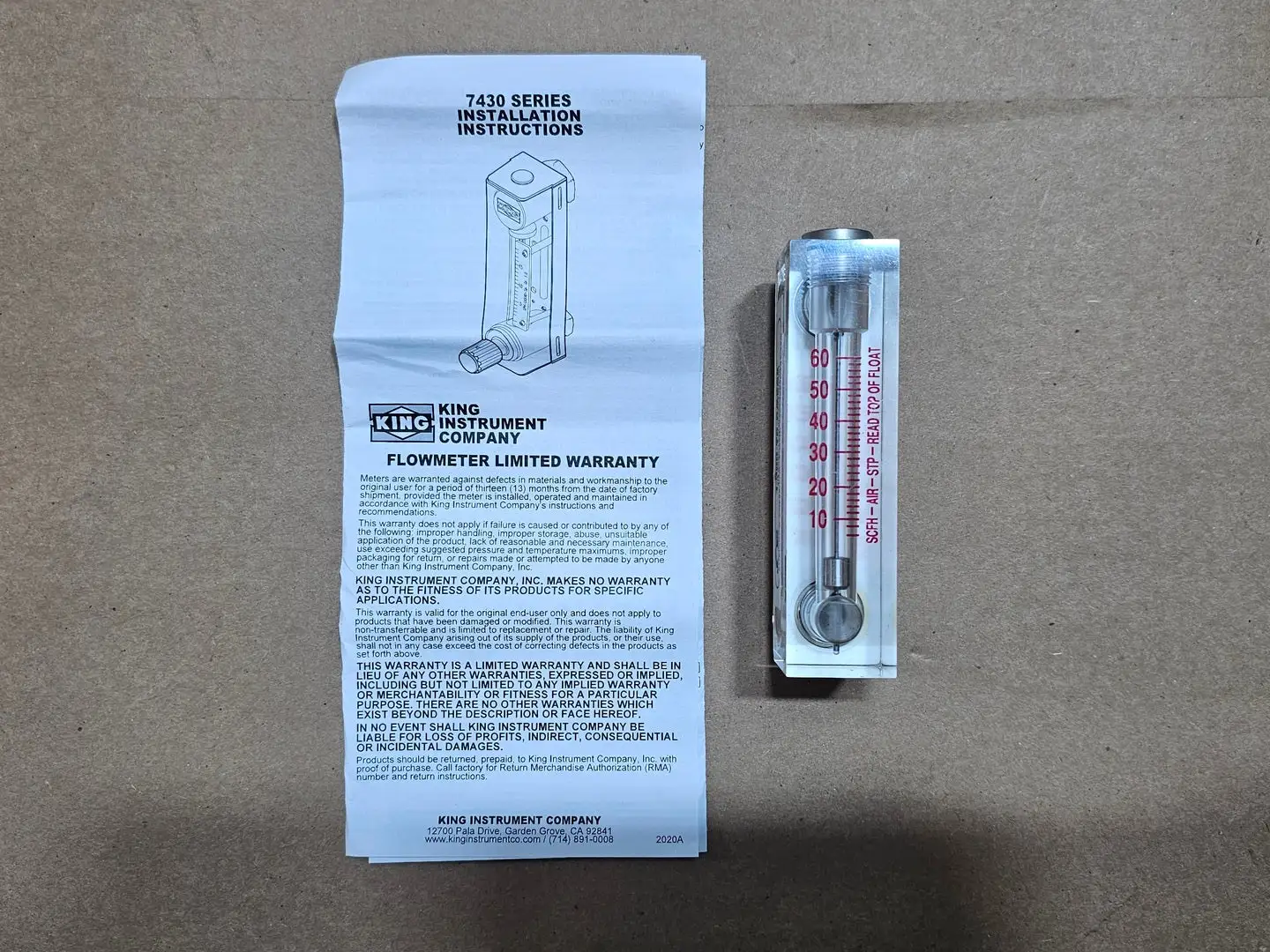 New | in-Stock KING INSTRUMENTS 74C102G021323510 Meters - Misc British Columbia CA | Lenmark #1743751