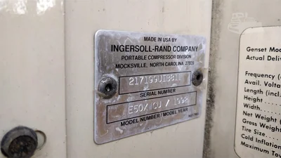 USED 1992 INGERSOLL-RAND E50XWCU