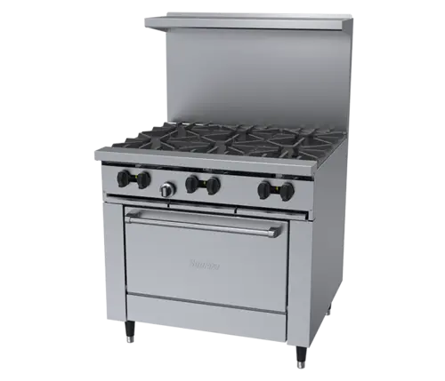 Garland X36-6R 36" 6 Burner Sunfire Gas Range w/ Standard Oven, Natural Gas