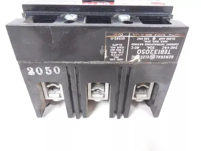 General Electric TEB132050 Circuit Breaker 50 Amps 240VAC Used