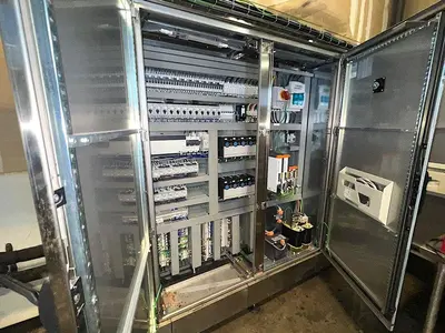 Complete KOSME Bottling Line Includes Depalletizer, Barifill Glass Filler & Flexa Labeler