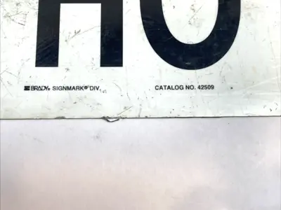 Used Brady Danger Hot Sign 10"x14" Aluminum Safety Products (Other) Michigan US | Maverick Industrial Sales #1396877