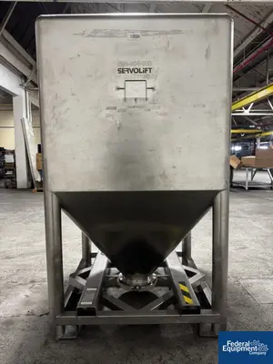 USED Servolift 1500 Liter Servolift Bin, Stainless Steel