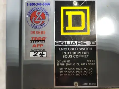 USED SQUARE D CHU362
