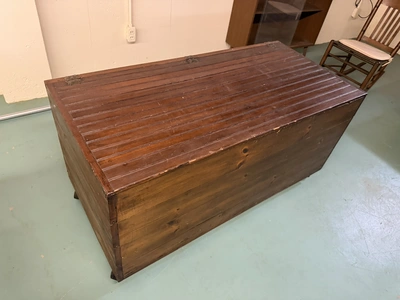 (1) cedar chest, 49.5" x 24" deep x 24" tall.
