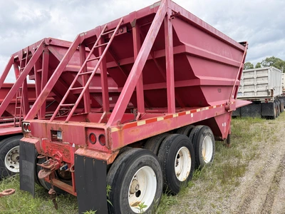 Used 2000 YALE 24 YARD V BOTTOM PULL TYPE TRI-AXLE GRAVEL TRAILER PUP Dump Trailers Michigan US | Miedema Asset Management Group #1424709