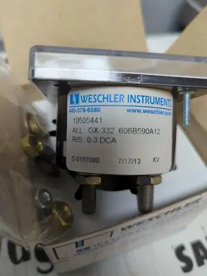 New | in-Stock WESCHLER 19505441 Meters - Misc | Surplus Asset Holdings #1206870