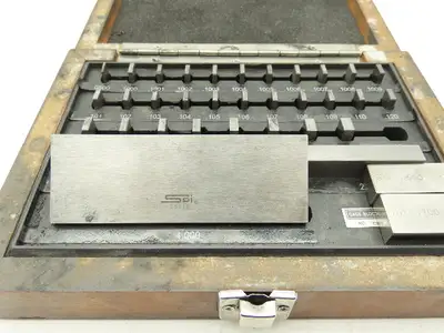 SPI 7301 Grade AS-1 Rectangle Steel Gage 36 Block Set .050-4.00"  -Missing .300"