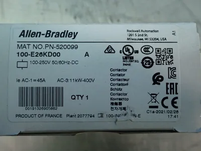 New | in-Stock 2021 ALLENBRADLEY 100E26KD00 PLC Contactors Ohio US | HGR 24 #797725