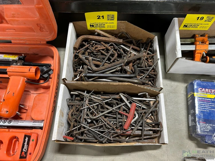 Used _UNKNOWN_ LARGE QTY OF ASSORTED ALLEN WRNCHES IN (2) BOXES Wrenches Illinois US | Heath Industrial Auction Services #1549663