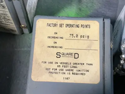 Used SQUARE D GAW5 Pressure Switches Ohio US | HGR 24 #1478079