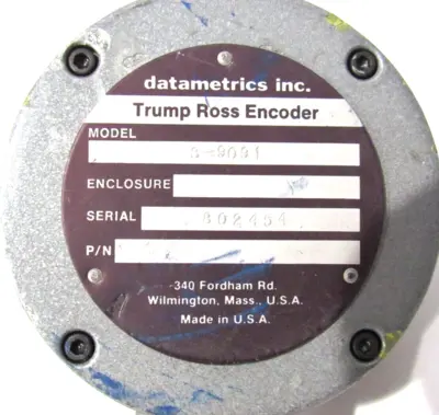 USED DATAMETRICS INC. S-9091 ENCODER S9091