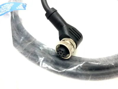 USED KEYENCE SINGLE ENDED CONNECTION CABLE M12 L-SHAPED CONNECTOR