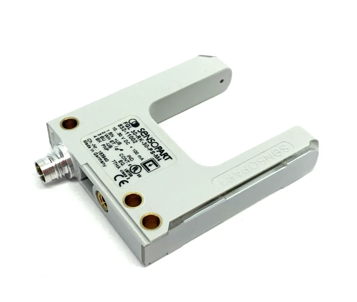 New | in-Stock Sensopart DTECT® Presence Fork Sensor, PNP M8 4-Pin 832-11002 Sensors Michigan US | Maverick Industrial Sales #1454234