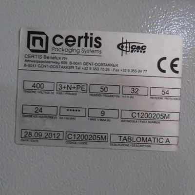 2010 CERTIS TABLOMATIC Enveloppe | Perry Equipment (16)