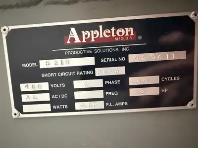 2011 APPLETON S210 Аксесуари для перемотувальних машин: обрізка сердечників і намотування | Perry Equipment (9)