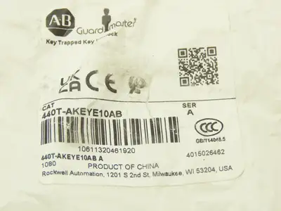 Allen Bradley 440T-AKEYE10AB Guardmaster Trapped Key Interlock Key Ab