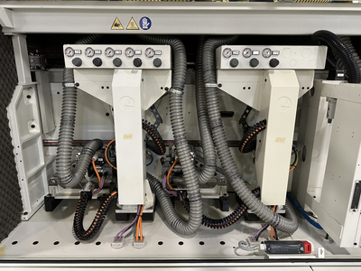 Stefani Evolution SSB Double-Sided Edgebander w/ Mahros Automatic Vacuum Loading & Unloading