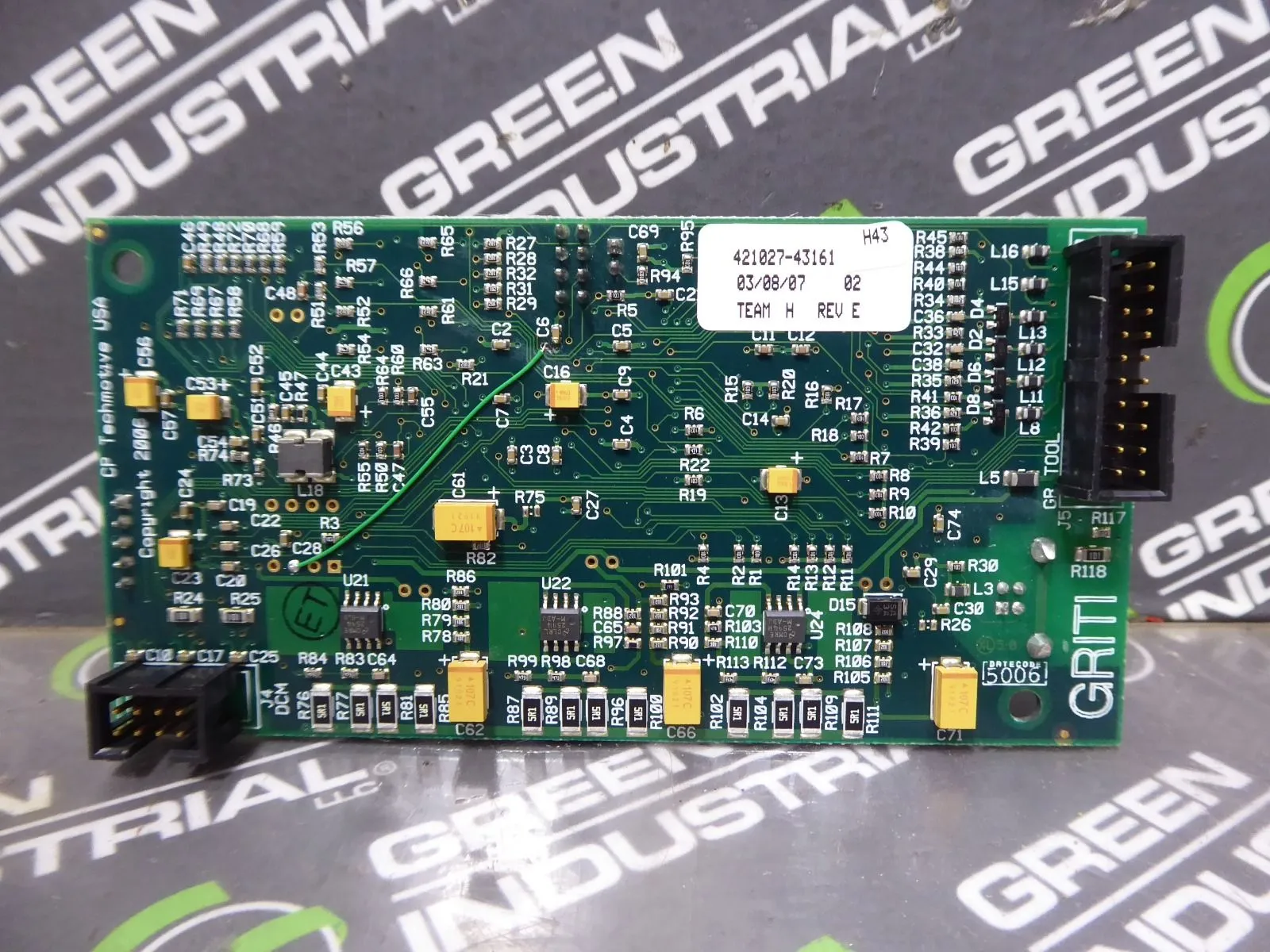 GSE 421027-43161 Tool Controller PCB1 Board 40-20-43160 Used