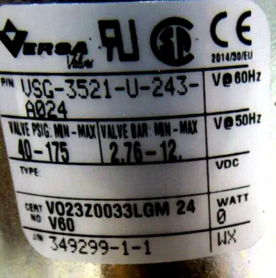 NEW VERSA VALVES VSG-3521-U-243-A024 THREE-WAY BRASS VALVE VSG3521U243A024