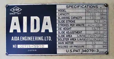 USED AIDA NC1-15(1)