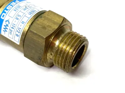 USED FESTO NON-RETURN VALVE, BRASS BODY, H-1/2-B