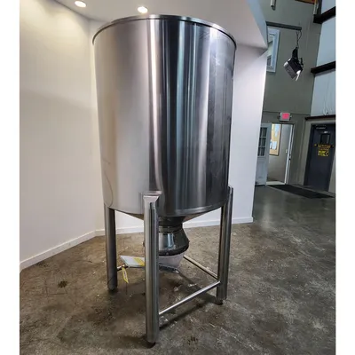 Used Stainless Steel Sanitary Dry Storage Bin Hopper - 32 Cu/Ft